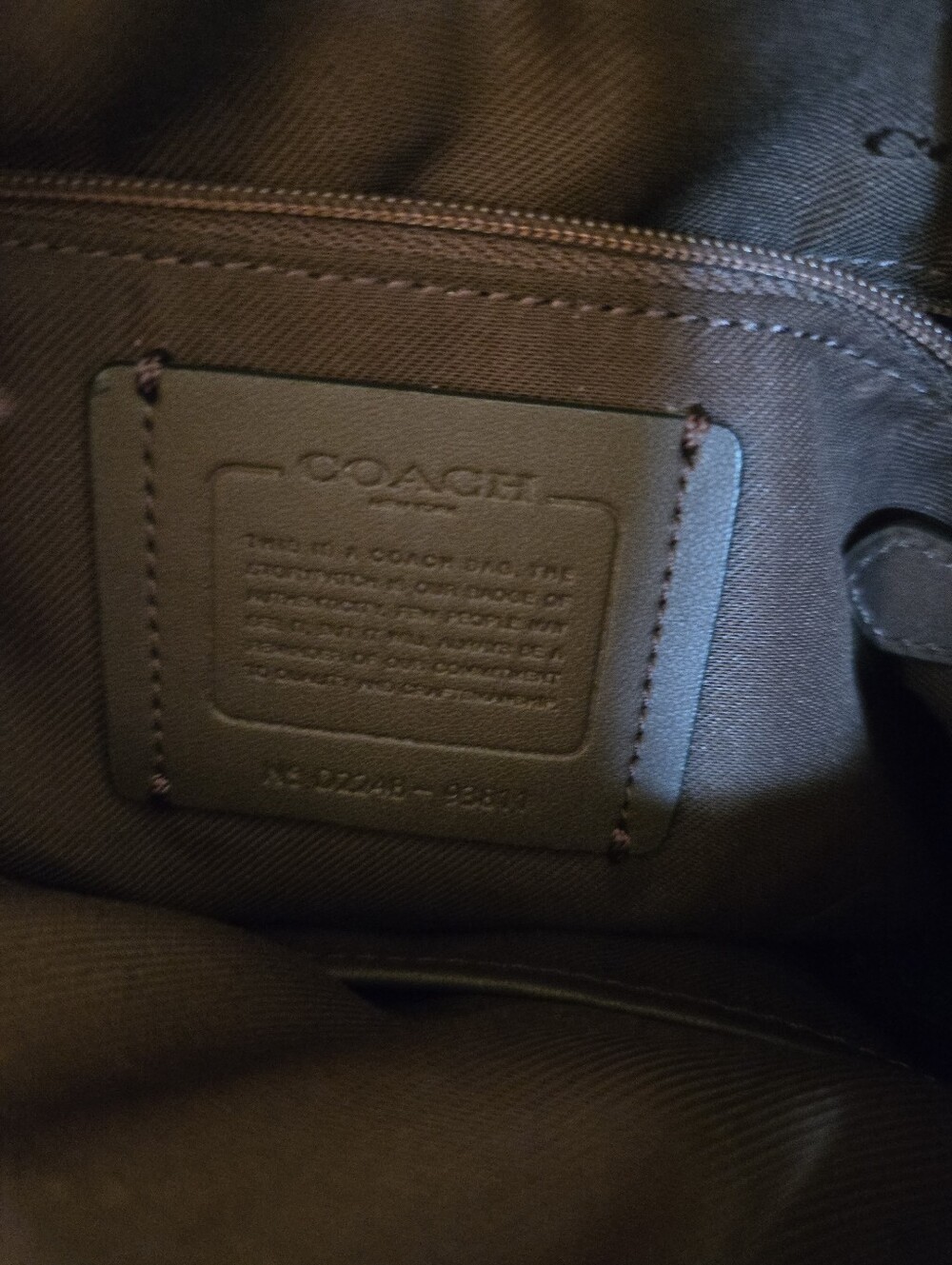 Coach Black Pebble Leather Shoulder Bag - Picture 7 of 8